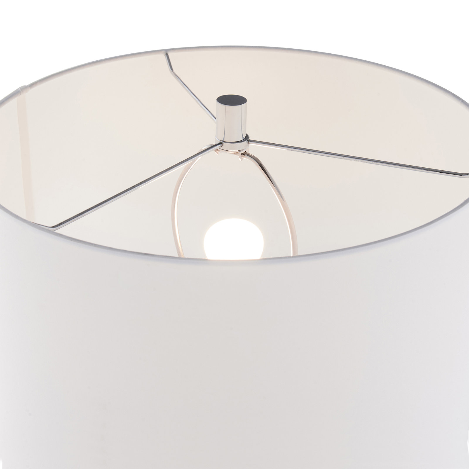 Erland Metal Table Lamp, Polished Nickel