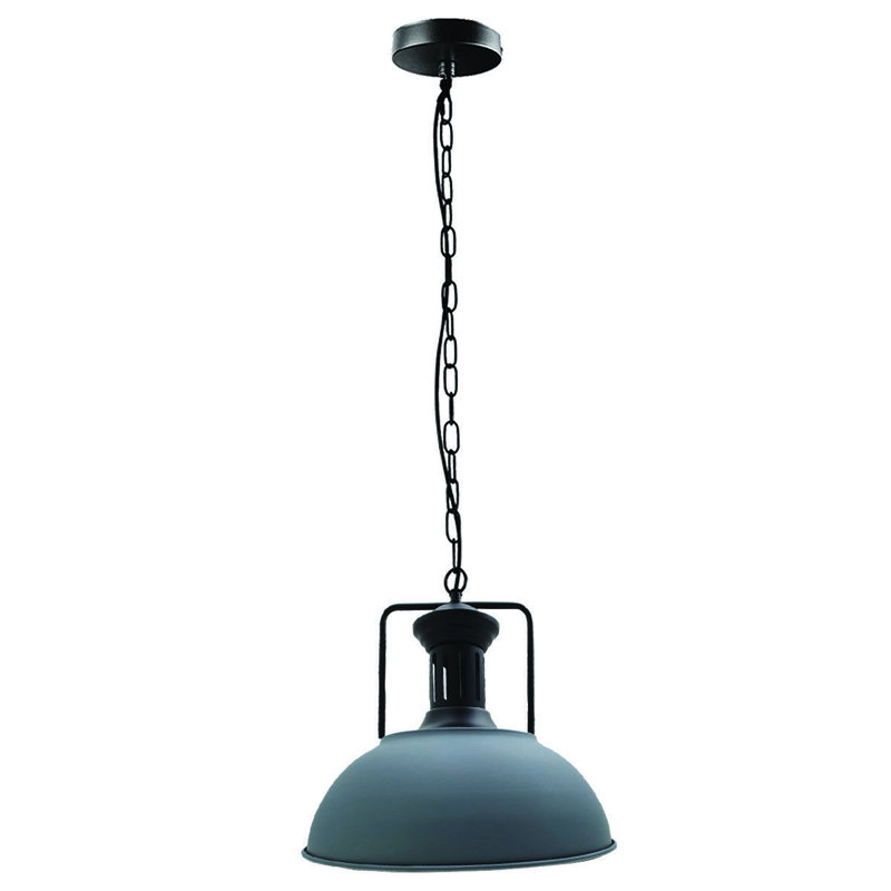 Craut 1 - Light Black Single Pendant, Grey