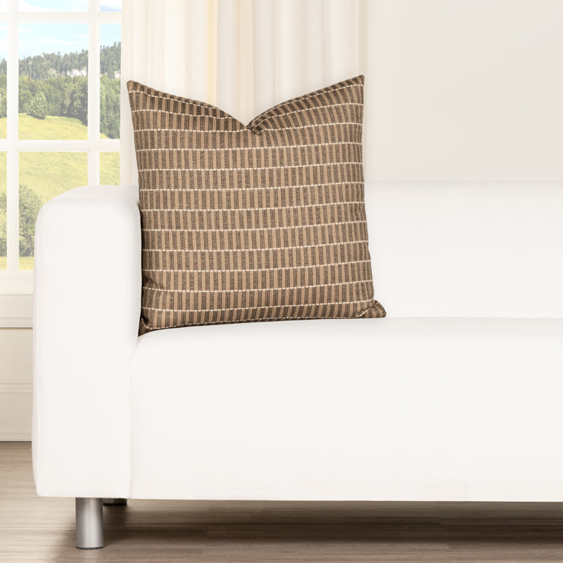 Coussin extérieur Sunbrella, Cacao, 18 po x 18 po, Bourre en polyester