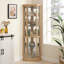 Armoire décorative avec lumière DEL et portes en verre-470299570