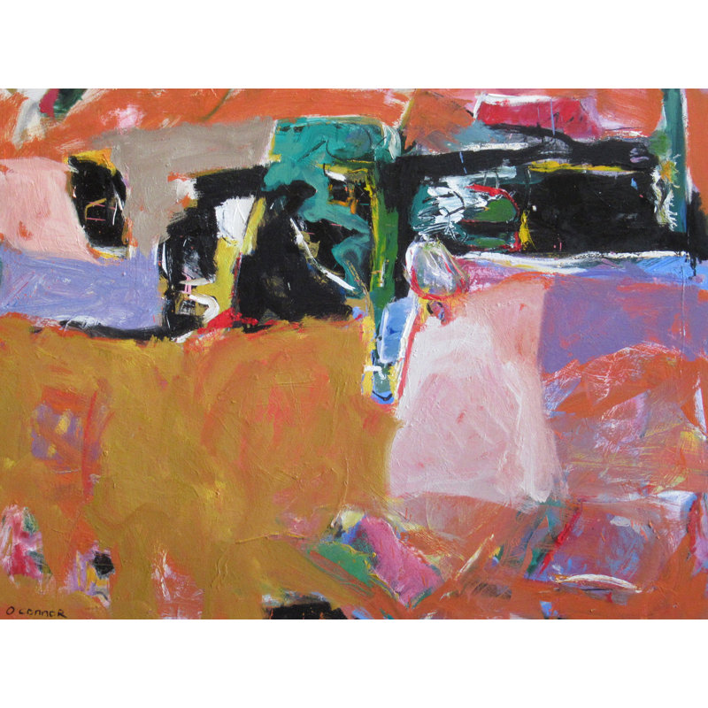 «Crossing the Hellespont» par William O'connor, H 17,25 po x l 21,25 po, Papier avec cadre noir