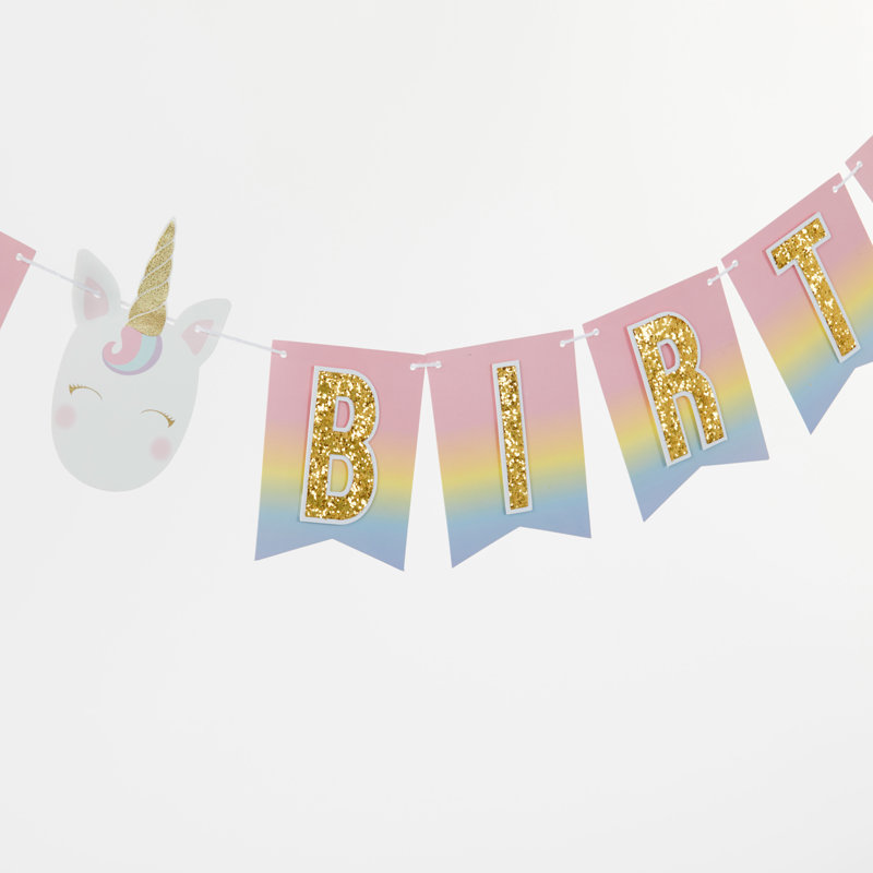 Ensemble de décoration de paillettes licorne 9 pièces