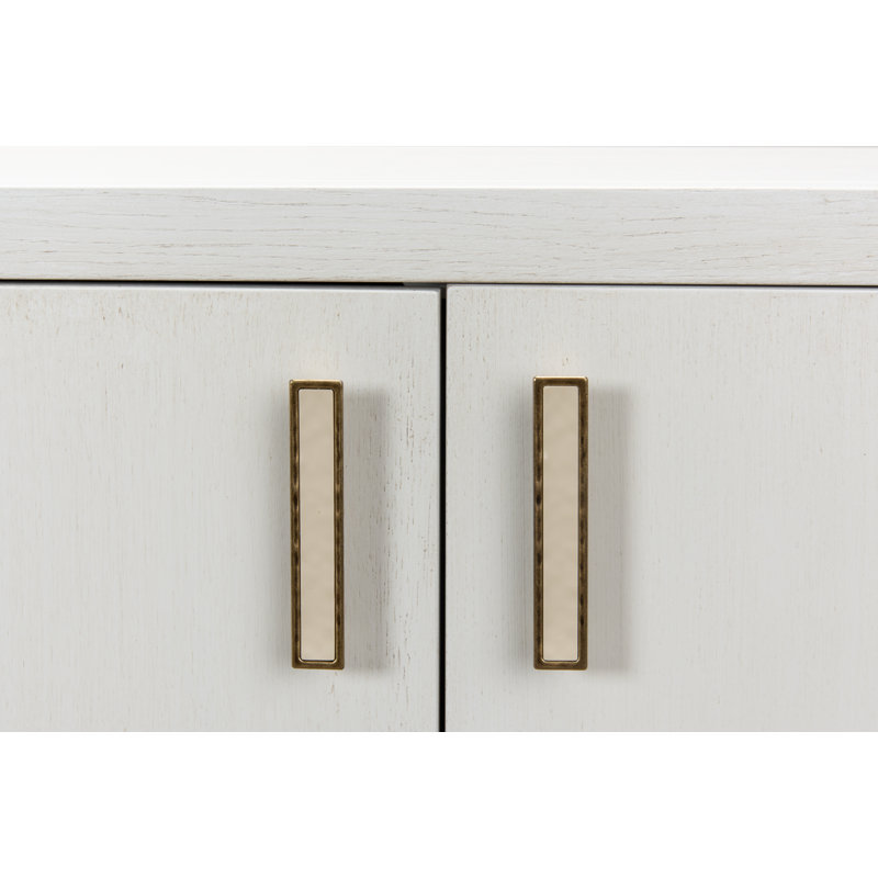 Cortina 80'' White Contemporary Sideboard with Adjustable Shelves