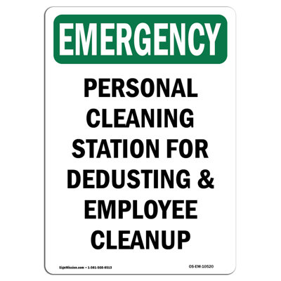 Personal Cleaning Station For Aluminum Sign 12 x 18