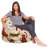 Bean Bag Chair for Kids, Teens, and Adults - Filled with Soft Beads, Includes Removable and Machine Washable Cover - Multiple Colors, Sizes and Fabrics including Soft Nylon & Canvas with Patterns-1782650935-1785356751