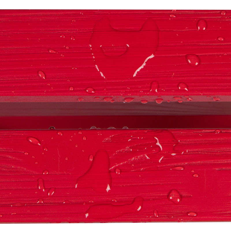  Table d'appoint carrée pliante d'extérieur Grandview assemblée, Rouge piment