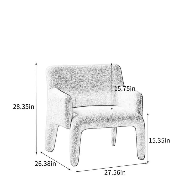 Fauteuil simple confortable avec conception anti-chocs.