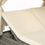 Chaise longue d'extérieur réglable avec auvent et coussin amovible-129427530