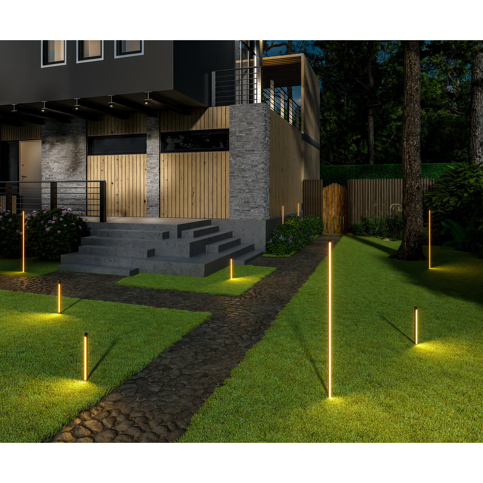 Integrated LED Pathway Light