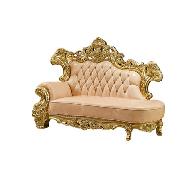 European Style High-end Indoor Chaise Lounges Leather Chaise Lounge