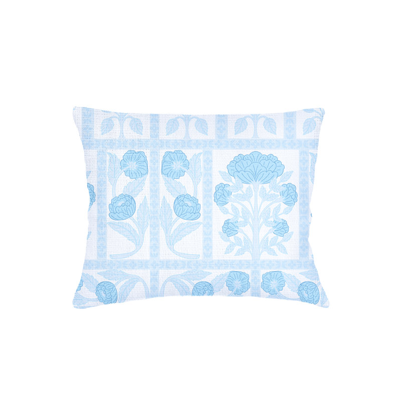 Printed Pillows Linen Floral Rectangle Pillow Cover & Insert