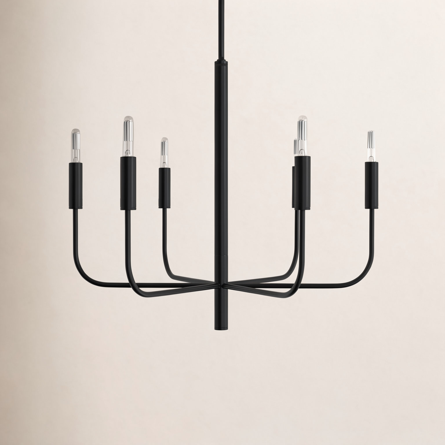 Tedder 6-Light Chandelier, Aged Iron