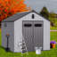 Remise de rangement en plastique pour jardin-118091671
