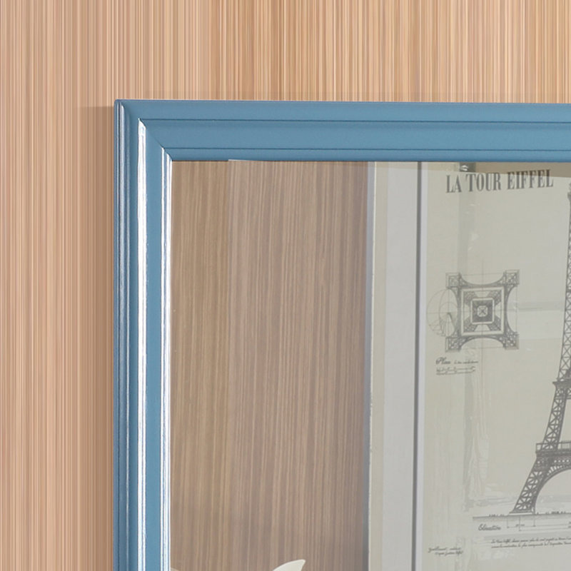 Miroir Louis Phillipe G3180-M, bleu sarcelle, 38.03" x 38.03", Teal, Square