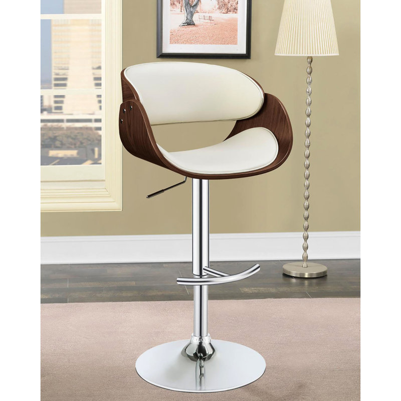 Le tabouret de bar réglable de style Mid-Century offre une option de détente pour une salle à manger moderne et de hauteur, et répond aux besoins des utilisateurs à domicile