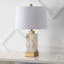 Lampe de table rectangulaire en métal 23 pi avec base veilleuse Prospe-132816149