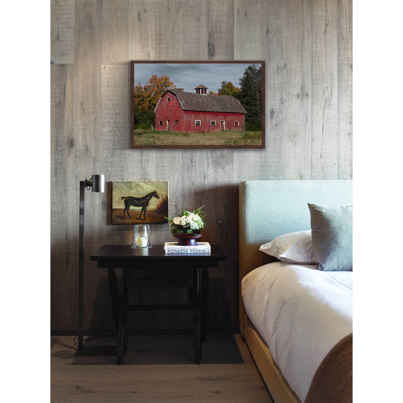 Iconic Red 1 Piece Single Picture Frame Wall Art, 41 cm H x 61 cm W