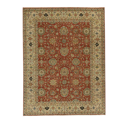 Handmade Silk and Wool Oriental Area Rug