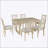 7 Piece Extendable Dining Table Set with 18\-13930379-13930378
