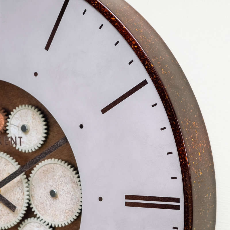 Horloge murale industrielle surdimensionnée 20,87 po