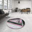 Tapis rose/zone noire à motifs-528306351