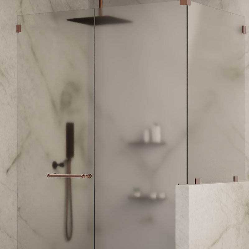  Charnière murale réglable de la série Designer avec plaque arrière décalée en cuivre antique, Cuivre antique