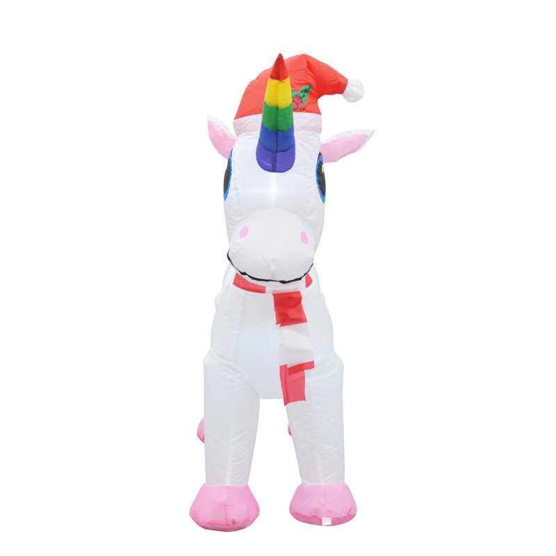 Licorne gonflable, Rouge / bleu / rose