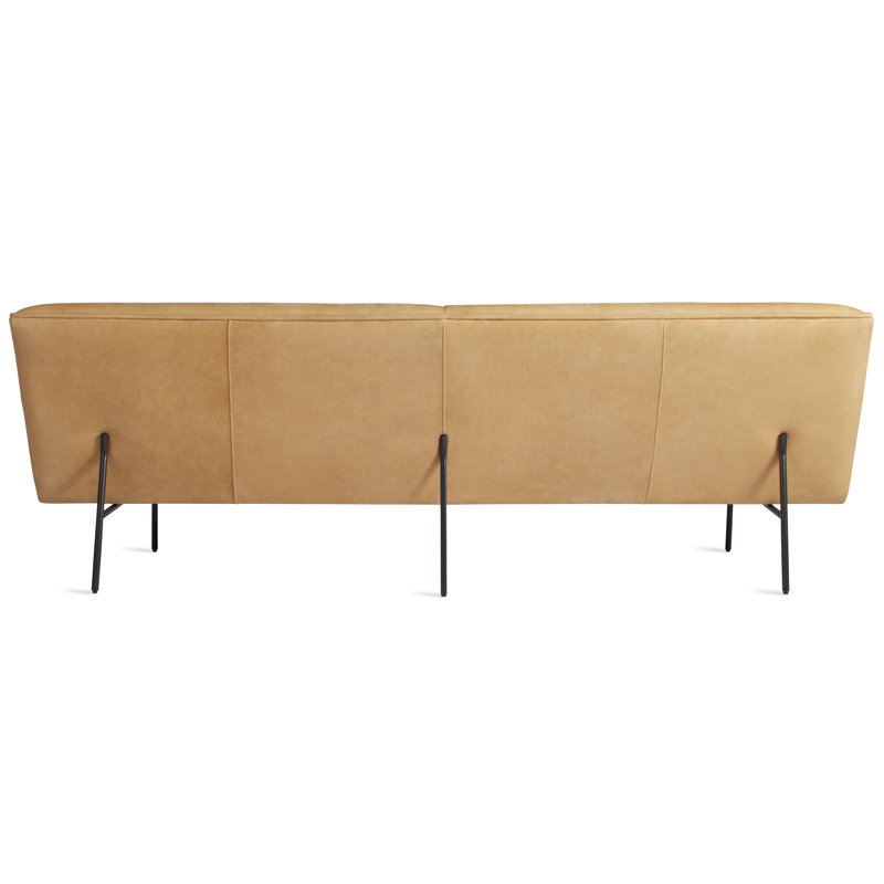 Dandy Sofa, Camel Genuine Leather, 32" H x 86" W x 37" D