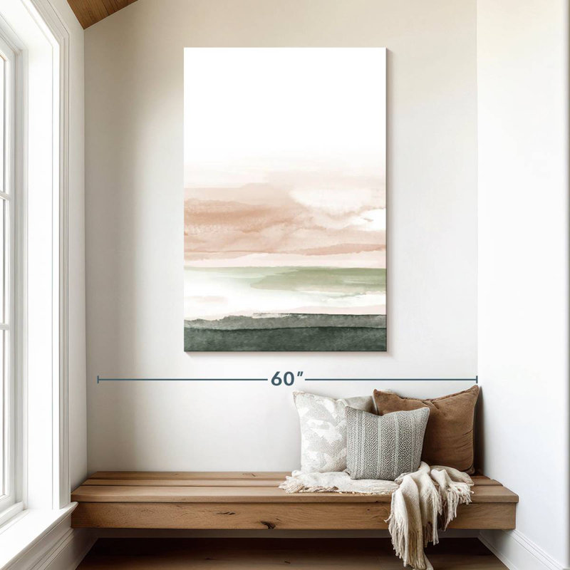 Avery rose rosé paysage n ° 1, H 48 po x l 32 po