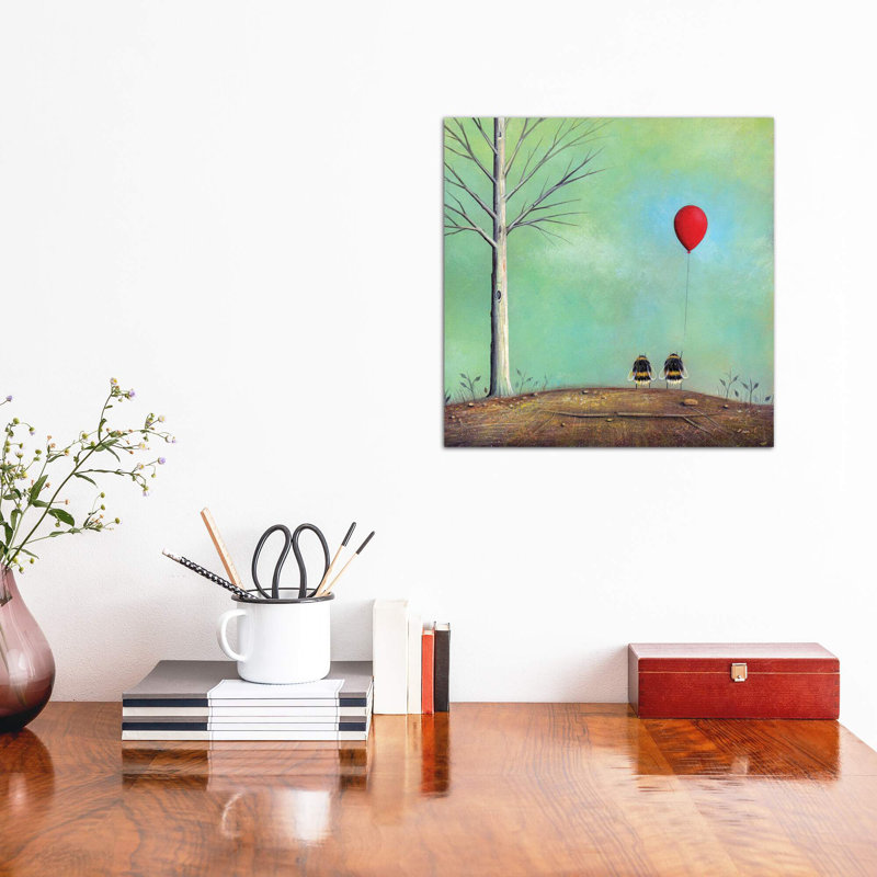 «L Let Go» par Neil Thompson - impression d'art graphique, H 18 po x l 18 po x 1,5 po, Toile tendue