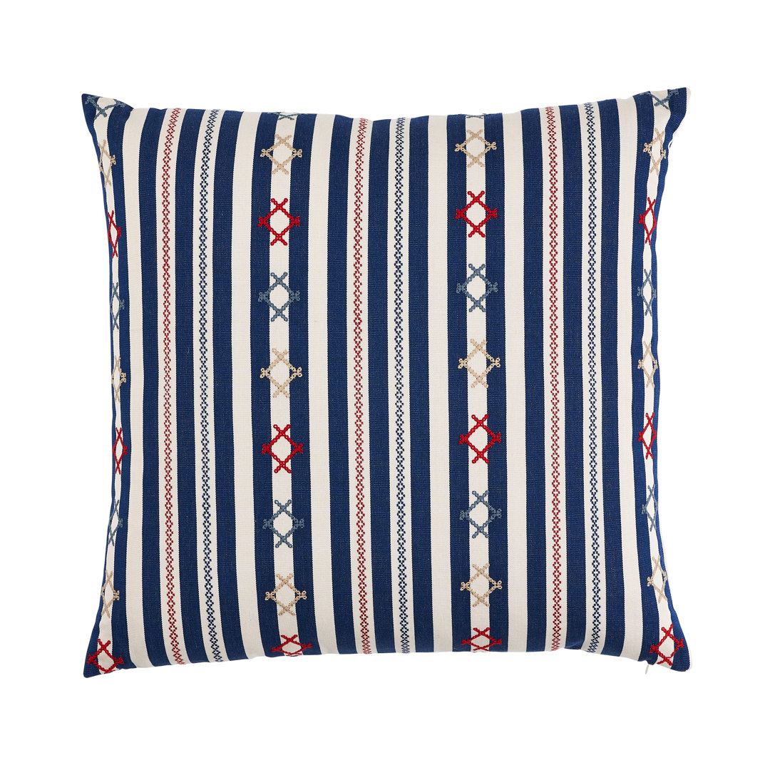 Rhodes Stripe Pillow Schumacher 