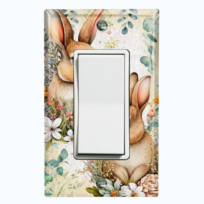 Animals 1 - Gang Toggle Light Switch Standard Wall Plate
