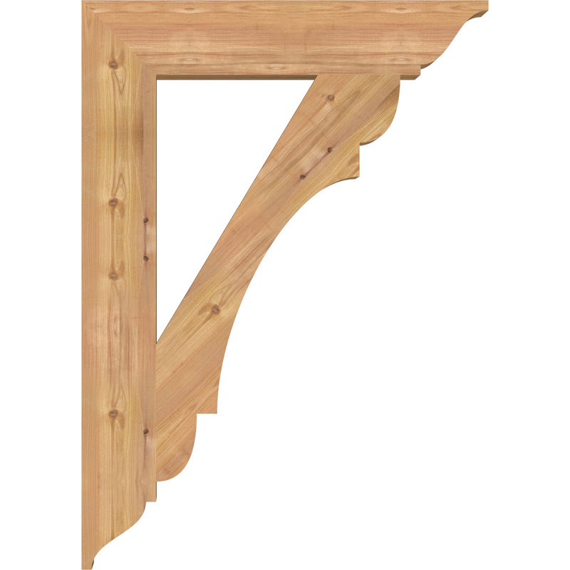 Support olympique traditionnel, Cèdre rouge de l'Ouest (lisse), H 42 po x l 5,5 po x P 30 po