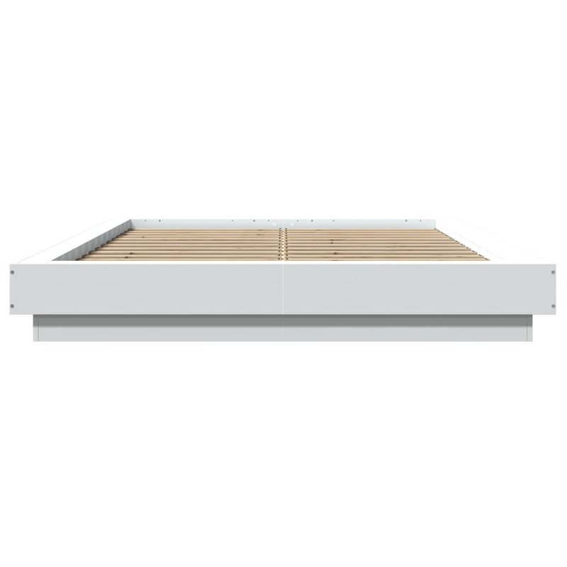 Latitude Run Bed FrameEngineered Wood, European Double (140 x 200 cm), White