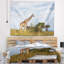 Giraffe de grande taille paysager dans un tapisserie savannah-28487446