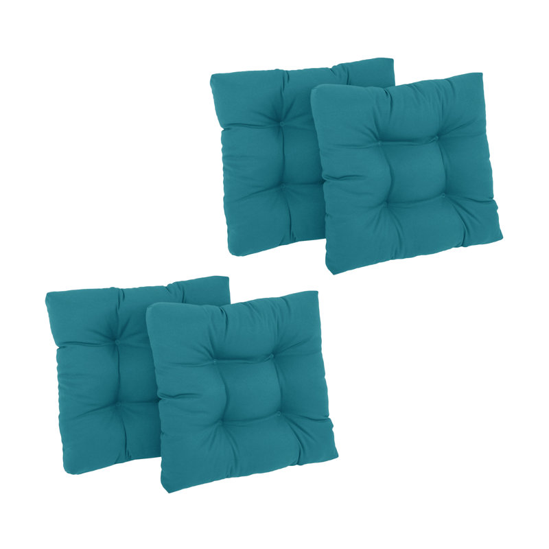 Outdoor 5'' Seat Cushion, Aqua Blue