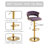 Christal Swivel Upholstered Adjustable Height Counter Stool-688811034-699399532