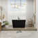 47" x 27" Modern Freestanding Acrylic Soaking Bathtub, Non-Slip Surface, Compact Design for Small Bathrooms