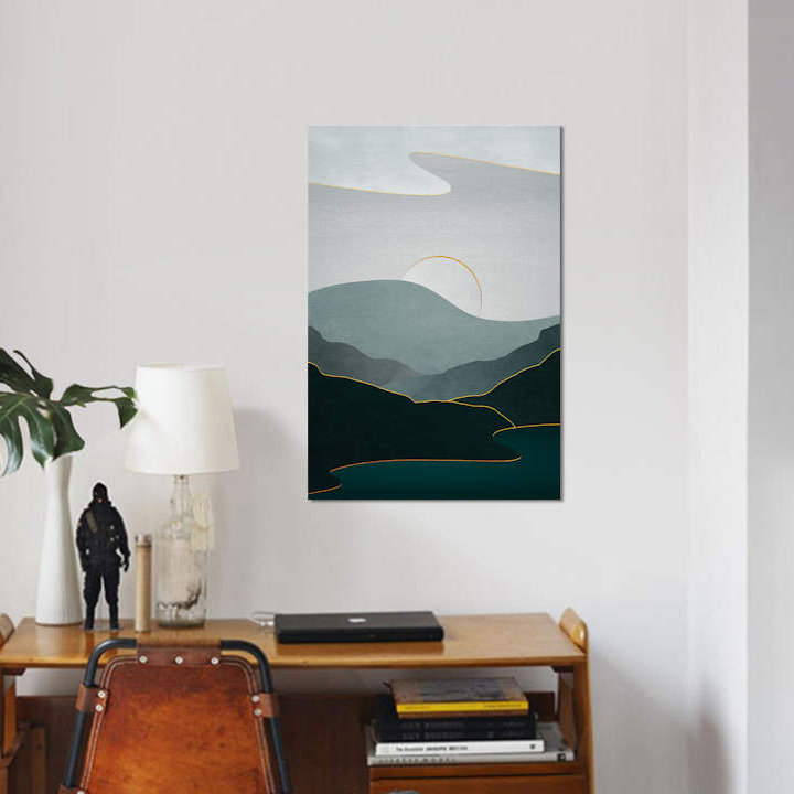 «Minimal Landscape VIII», impression sur toile, H 26 po x l 18 po x P 1,5 po, Toile tendue, Pas de tapis