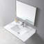 37" Bathroom Vanity Top In Gold Sintered Stone, With Ceramic Undermount Rectangular Sink And Faucet Hole - Luxury Appeal 37Inch Stone Surface, Elegant Flair
