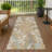 Machine Washable Indoor/Outdoor Bourkelands ACN2334 Floral Rug-1192548382