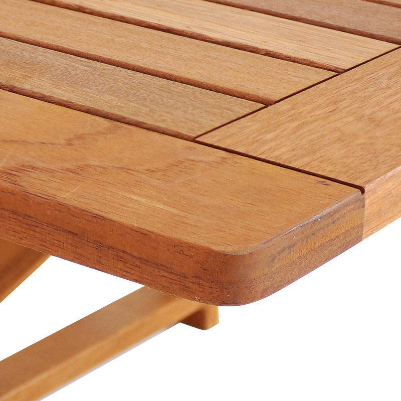 Meranti Wood Folding Balcony Railing Table