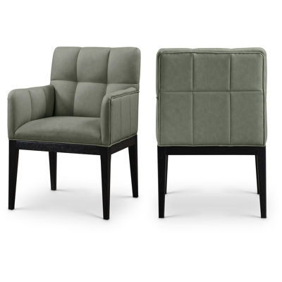Adrian Vegan Leather Dining Arm Chair