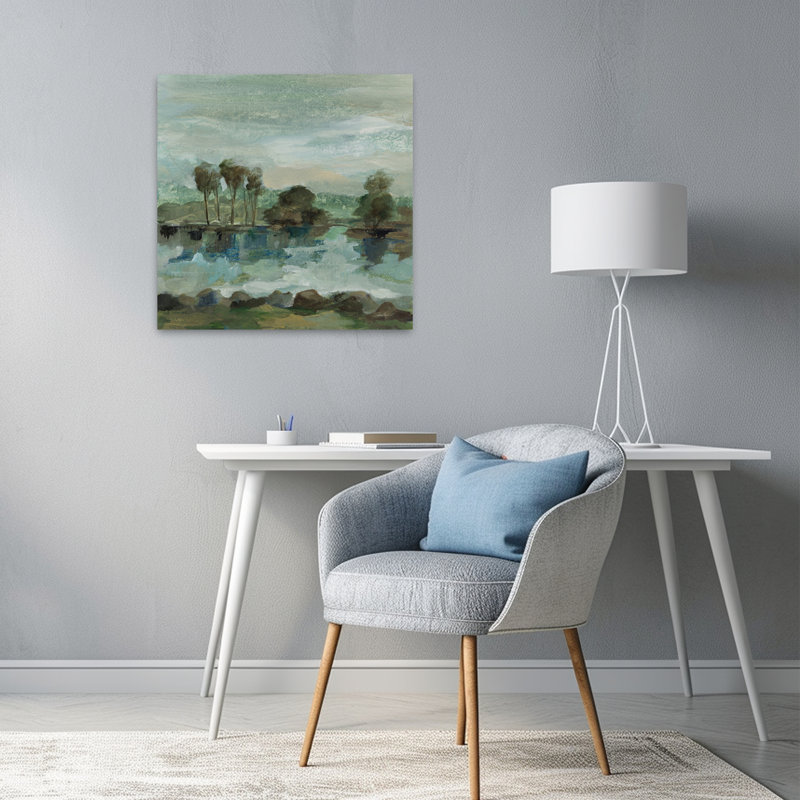 Green River I, art contemporain, H 24 po x l 24 po
