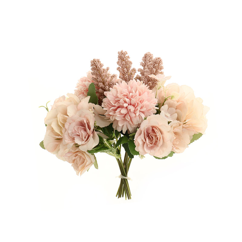 Romantic Artificial Bouquet for Home Wedding Decoration, Pink