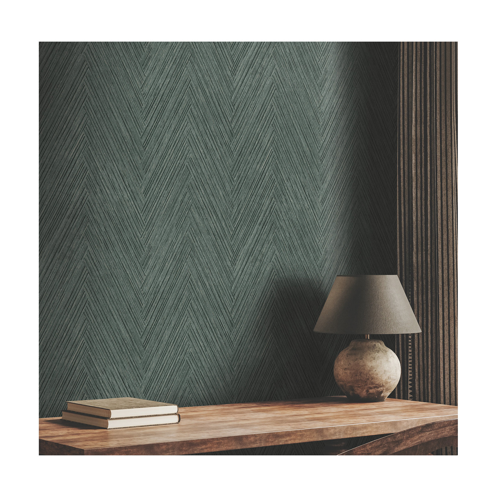 Jan Wallpaper, Bottle Green