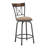 Basche Swivel Upholstered Adjustable Height Counter Stool with Metal Frame