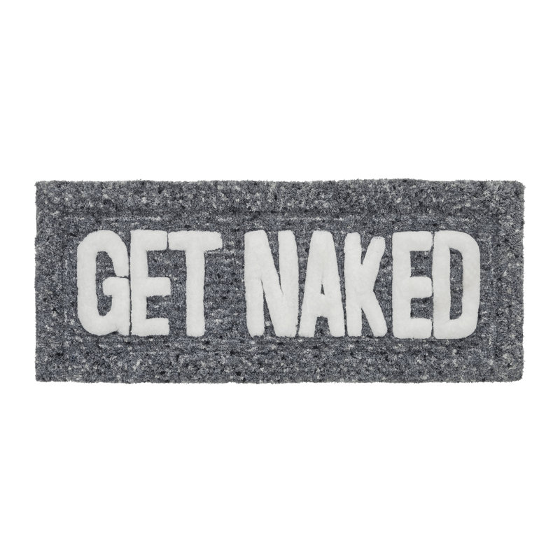 Tapis pour salle de bain Get NUE, Gris anthracite, Simple - L 24 po x l 60 po