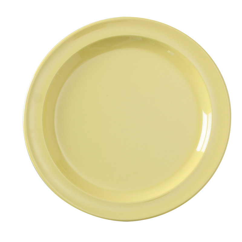 Soucoupe ronde en mélamine Nessico, Jaune