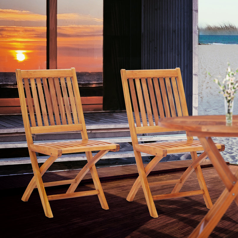 Everleigh Outdoor Teak Dining Side Chair